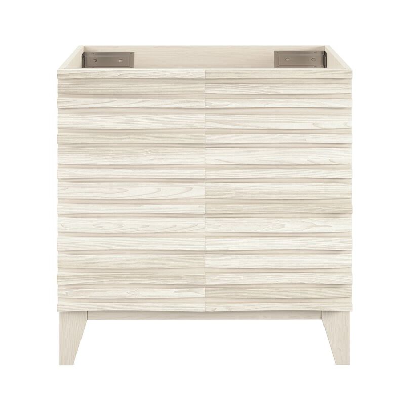 Cascade 30" Freestanding Bathroom Vanity Cabinet without Top in White Oak image number 0