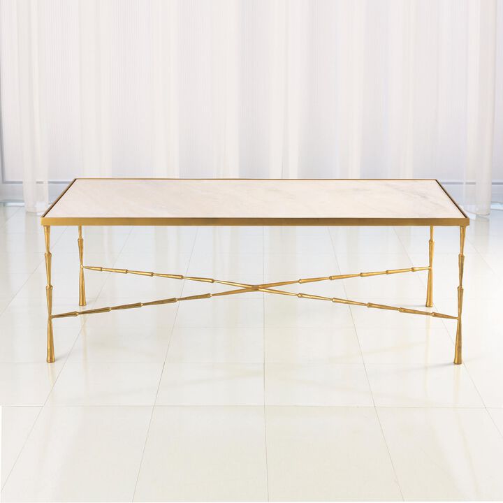 Spike Cocktail Table- Brass