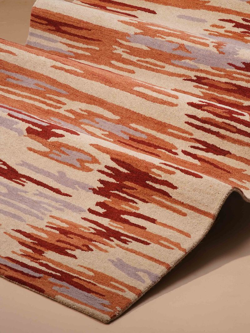 RUGSOTIC CARPETS HAND TUFTED WOOL ECO-FRIENDLY AREA RUGS  - Rectangle Shape, Size, Abstract Modern Design, High Pile Thick Handmade Area Rugs for Living Room, Bed Room (K00S14) image number 5