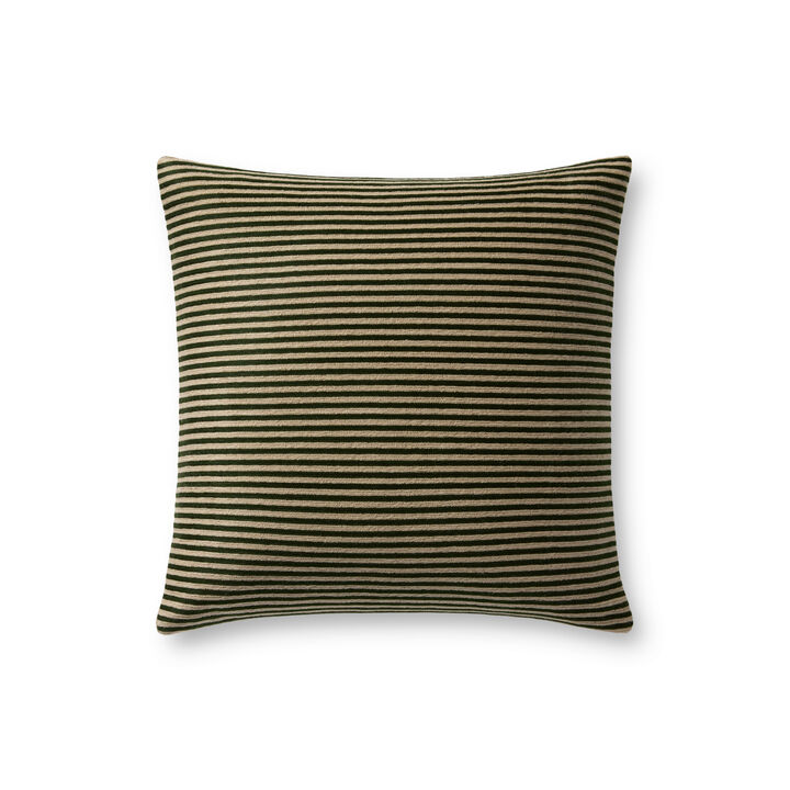 Green 18''x18'' Cover w/Down Pillow