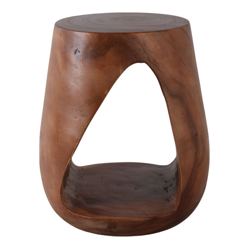 Open Cut-out Wood Accent Table image number 2