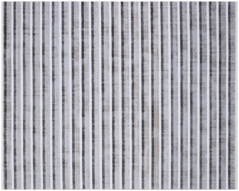 HomeRoots Striped Hand Loomed Area Rug image number 2