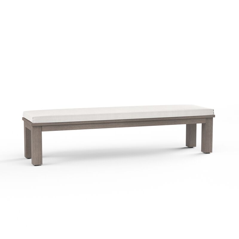 Laguna Dining Bench in Canvas Flax, No Welt