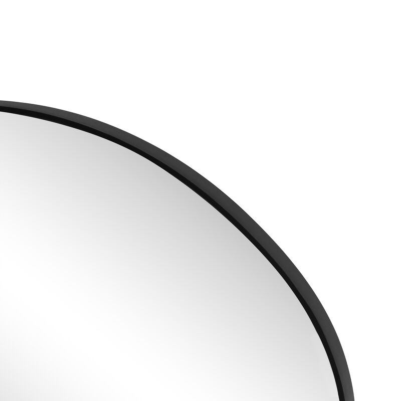 Aurelia Irregular Oval Metal Framed Wall Mounted Mirror image number 6