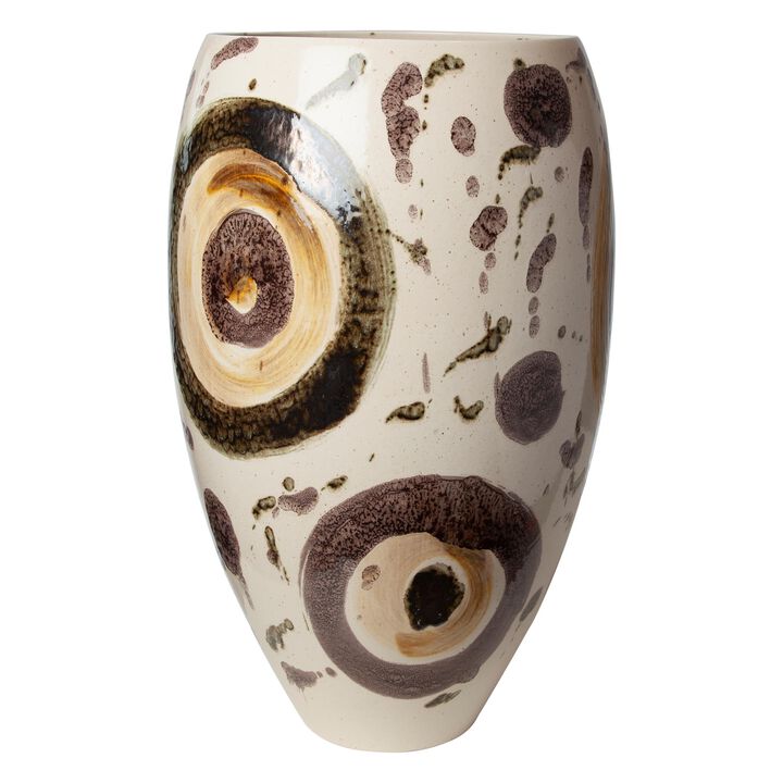 Earthtone Spots Vase