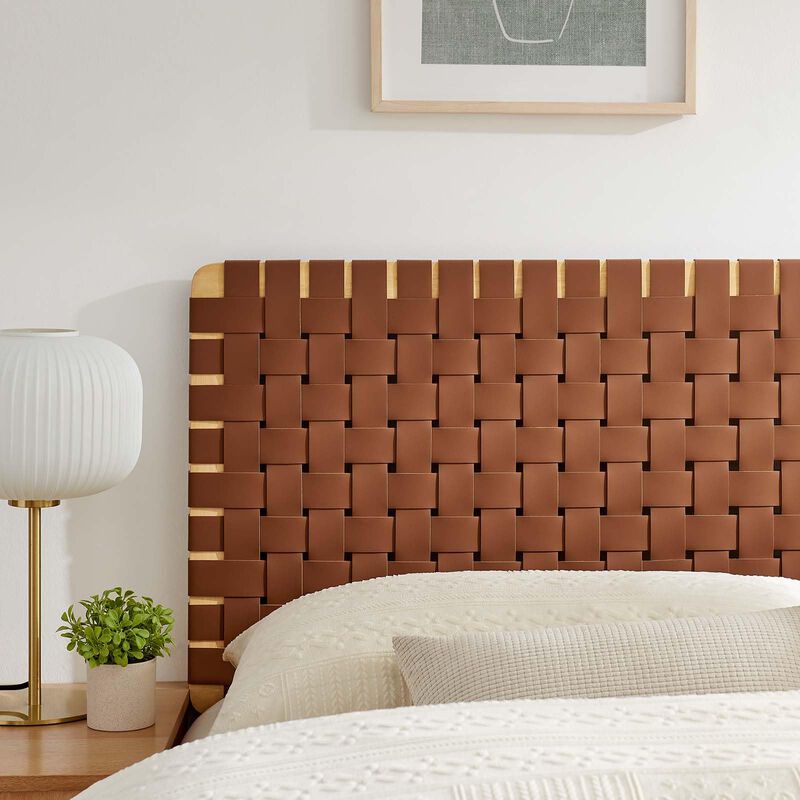 Sparta Weave Vegan Leather Queen Headboard image number 4