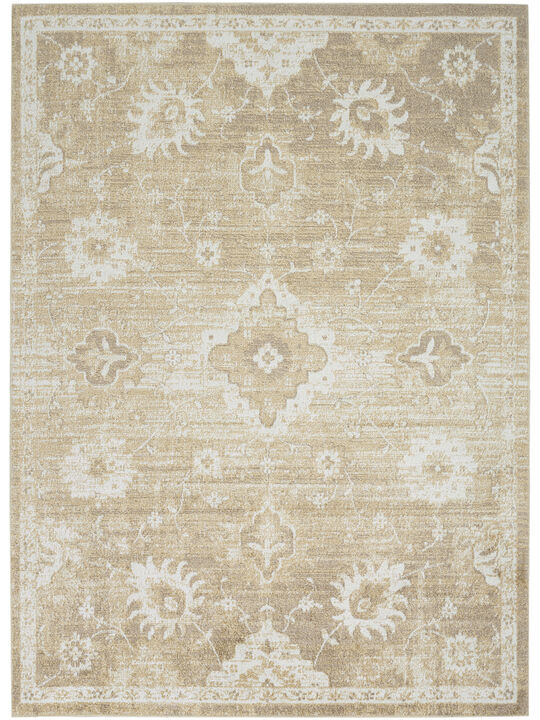 Astra Machine Washable ASW19 Ivory/Gold 9' x 12' Rug