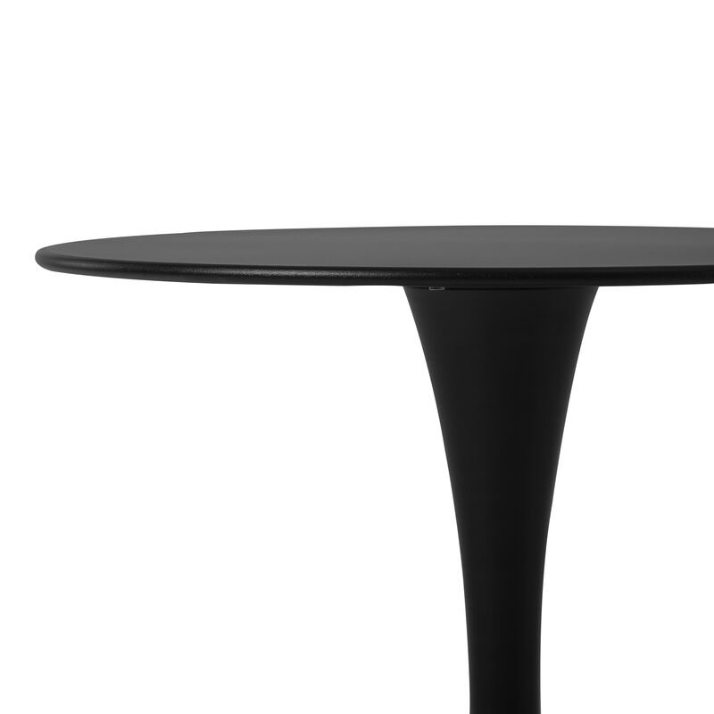 WestinTrends 23.5" Round Outdoor Indoor Metal Cocktail Dining Table image number 3
