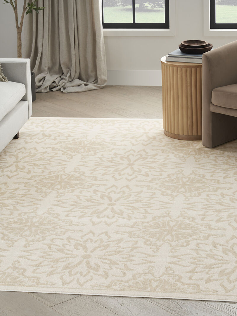 Jubilant JUB06 Ivory/Beige 8' x Round Rug