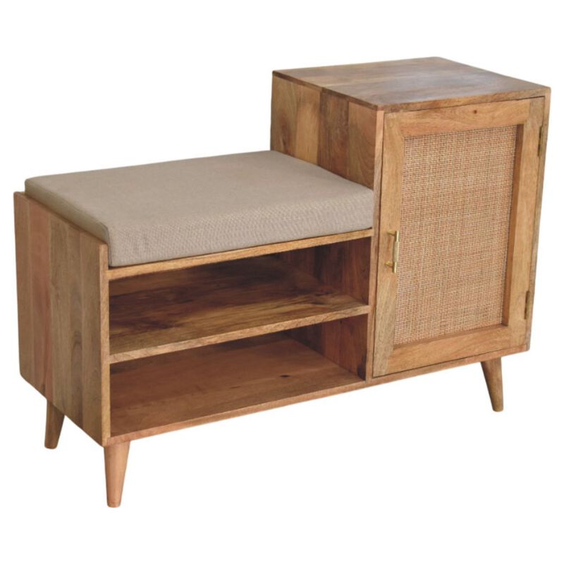 Artisan Furniture Solid Wood Larissa 2 slot Oak-ish Bench Unit