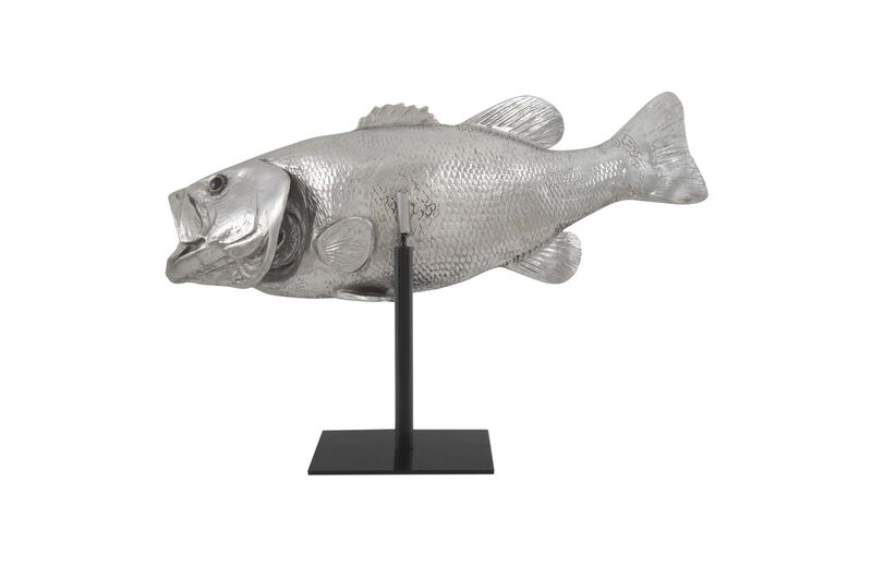 Large Mouth Bass Fish Sculpture