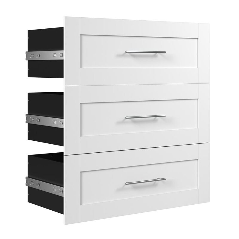 Bestar Pur 3 Drawer Set for Pur 36W Closet Organizer