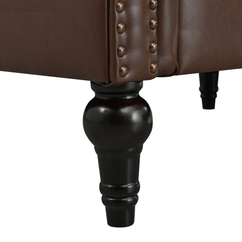 Zefwi Chesterfield L-Shaped Sectional Sofa image number 7