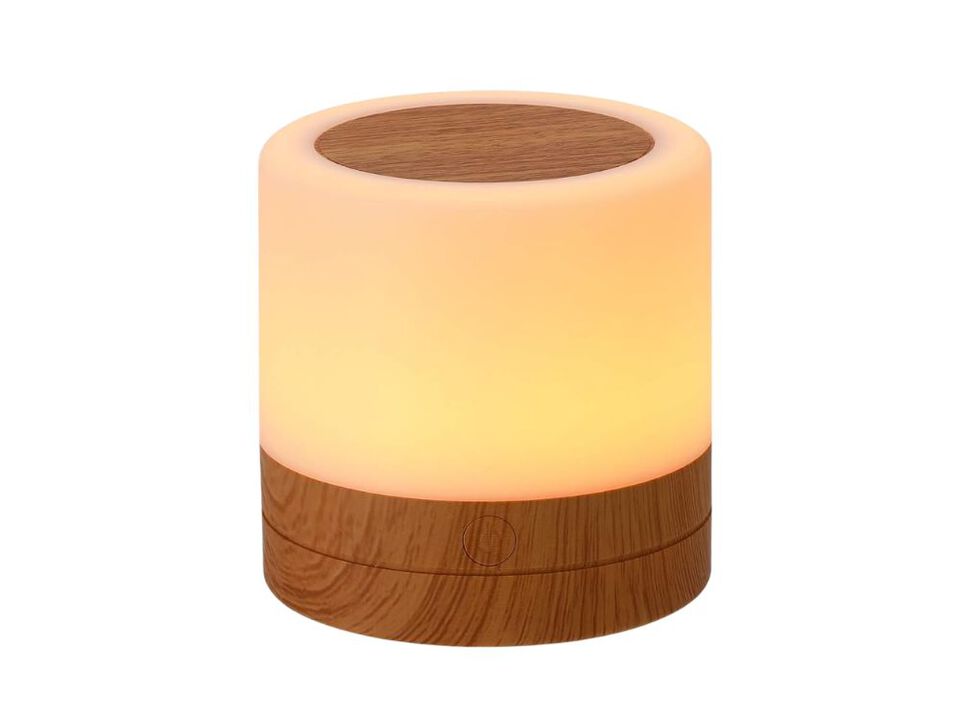 Kids Night Light USB Rechargeable RGB Table Lamp Touch Dimmable Brown