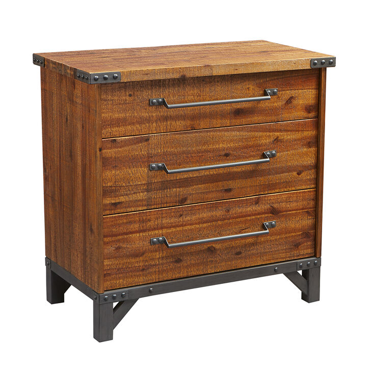 Gracie Mills Milton Versatile Three-Drawer Storage Dresser