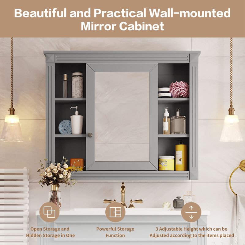 Merax Wall Mounted Bathroom Storage Cabinet