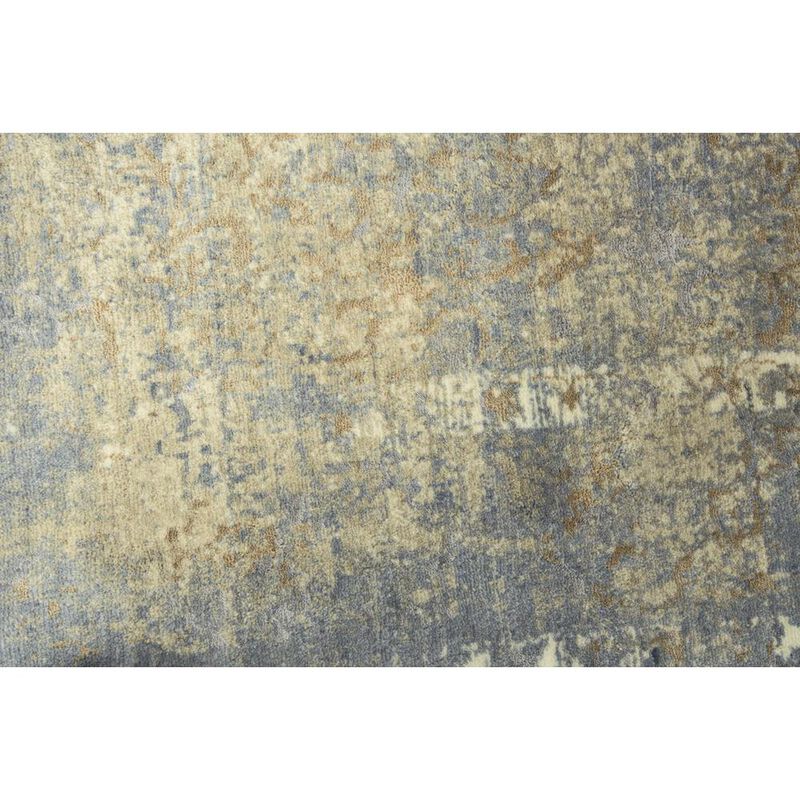 Hybrid Cut Pile Wool/ Tencel Rug, 8' x 10'