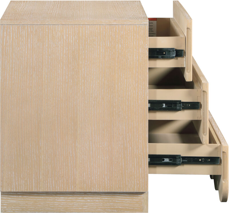 Meridian Furniture Scallop Natural Night Stand image number 5