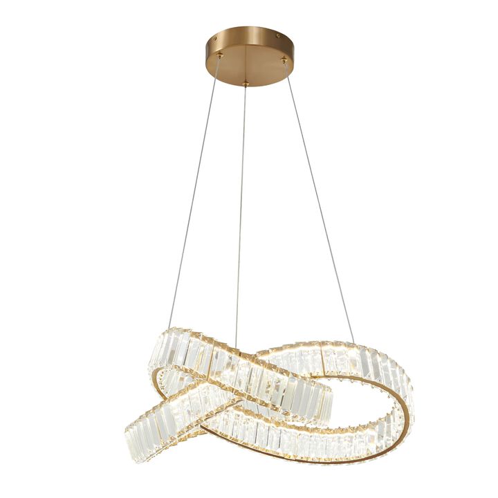 Richmond Chandelier Gold Crystal Integrated LED CC Technology