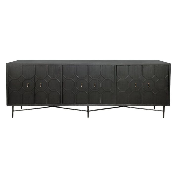 Alex Hamilton Samara 6-Door Sideboard - Black