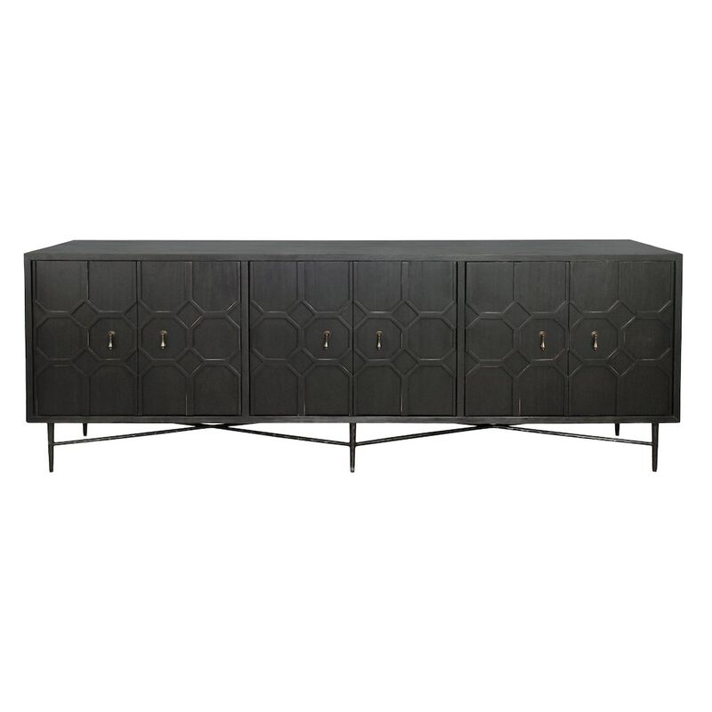 Alex Hamilton Samara 6-Door Sideboard - Black