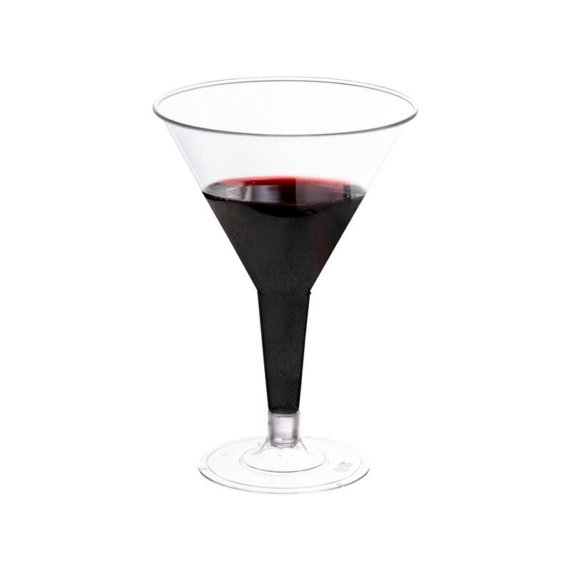 6 oz. Clear Plastic Martini Glasses (192 Glasses) image number 2