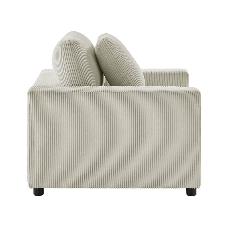 Comfort Pointe Casella Modern Armchair - Beige Corduroy