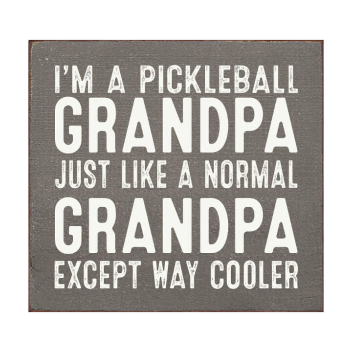 Pickleball Grandpa Wooden Sign Funny Pickleball Wall Decor Gift