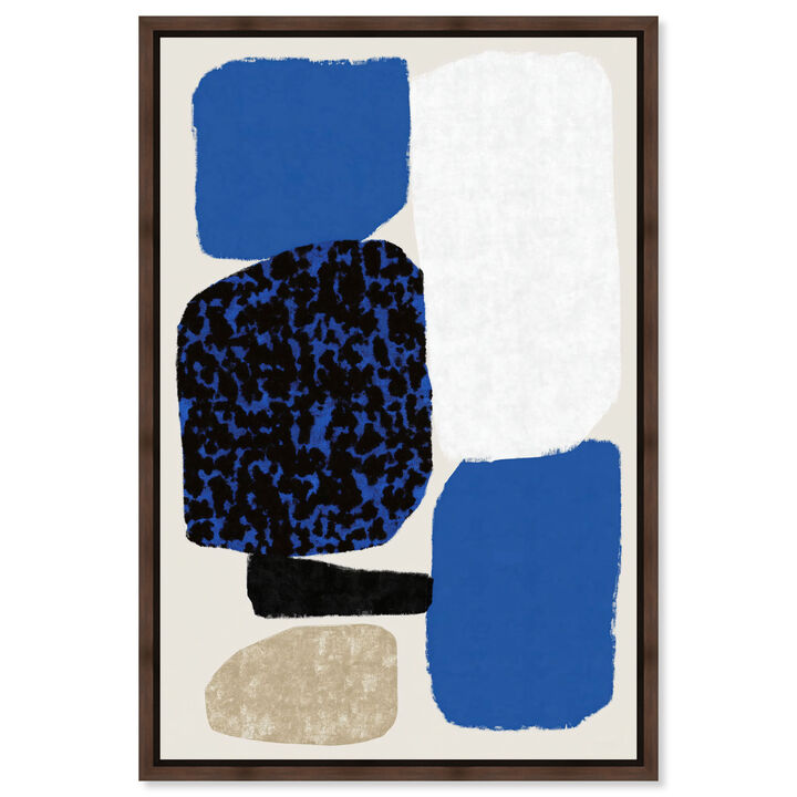 Sapphire Stones Abstract Canvas Print by Art Remedy