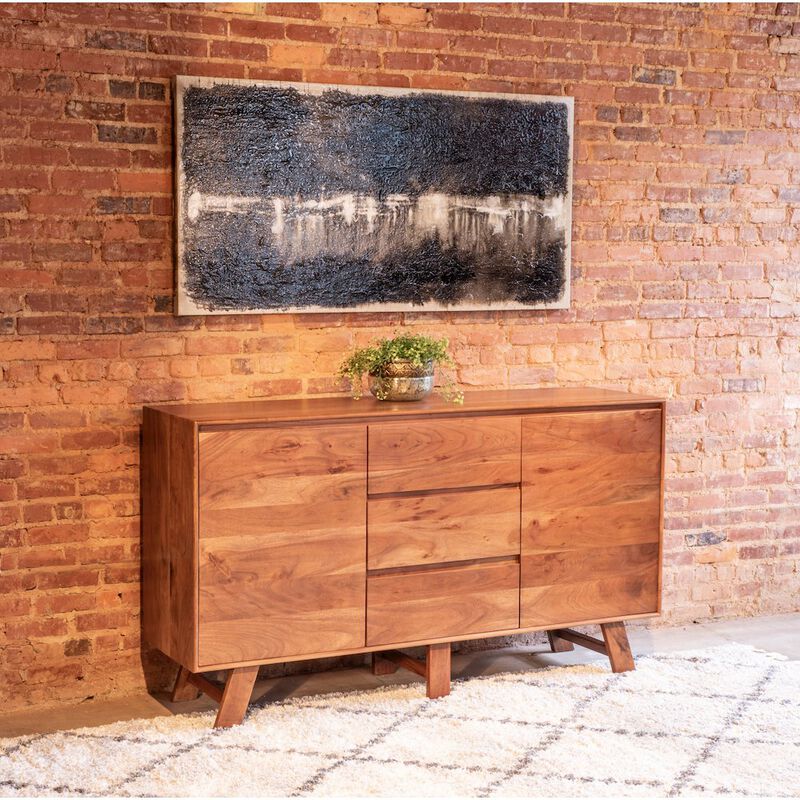 World Interiors Stavanger Sideboard in Cinnamon Brown Finish