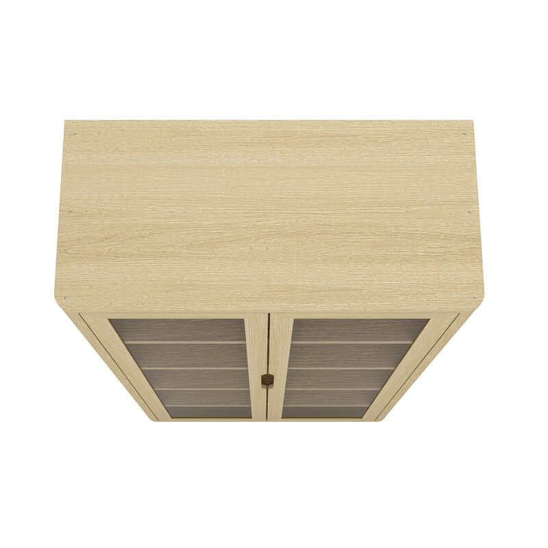 Rivington Neutral Bookcase Cabinet (Set of 2)