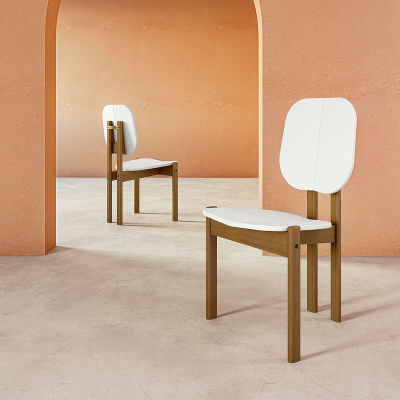 Gales White Dining Chairs (Set of 2)