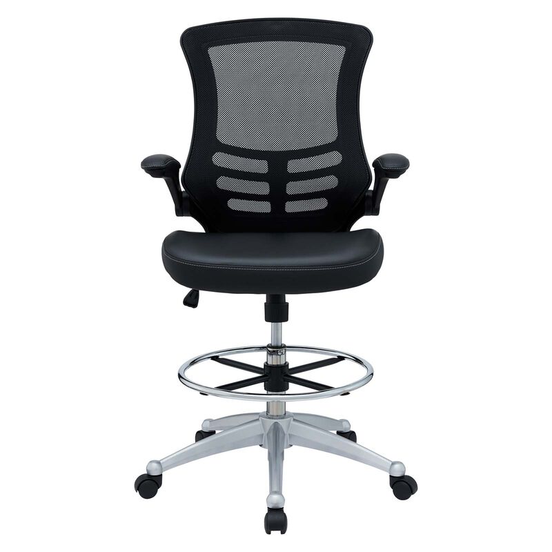 Modway Furniture - Attainment Vinyl Drafting Chair image number 6