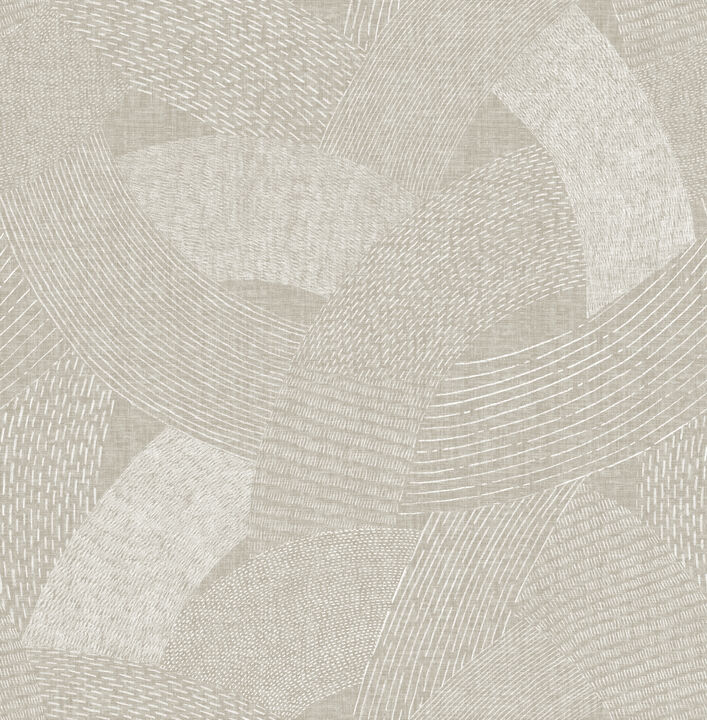 Tania Light Brown Woven Abstract Wallpaper