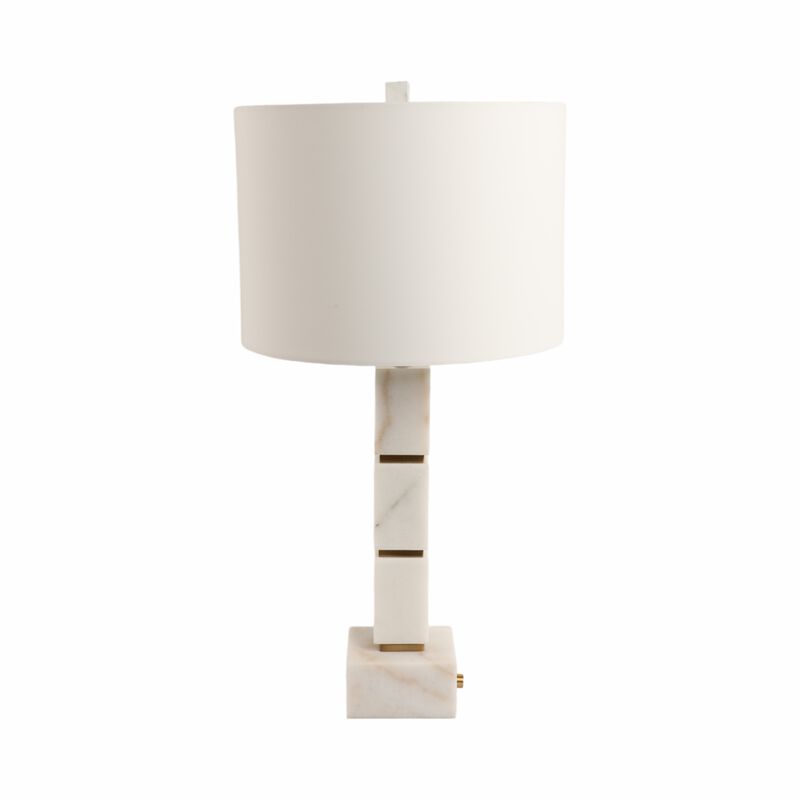Stacked Marble Cubes Lamp Base image number 3