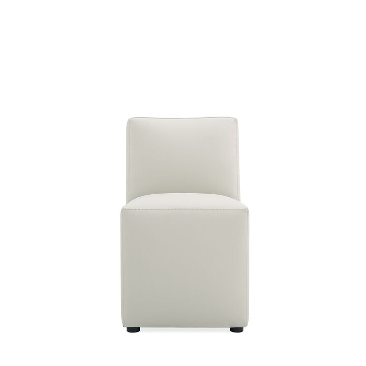 Anna Square Dining Chairs in Light Gray (Set of 2)