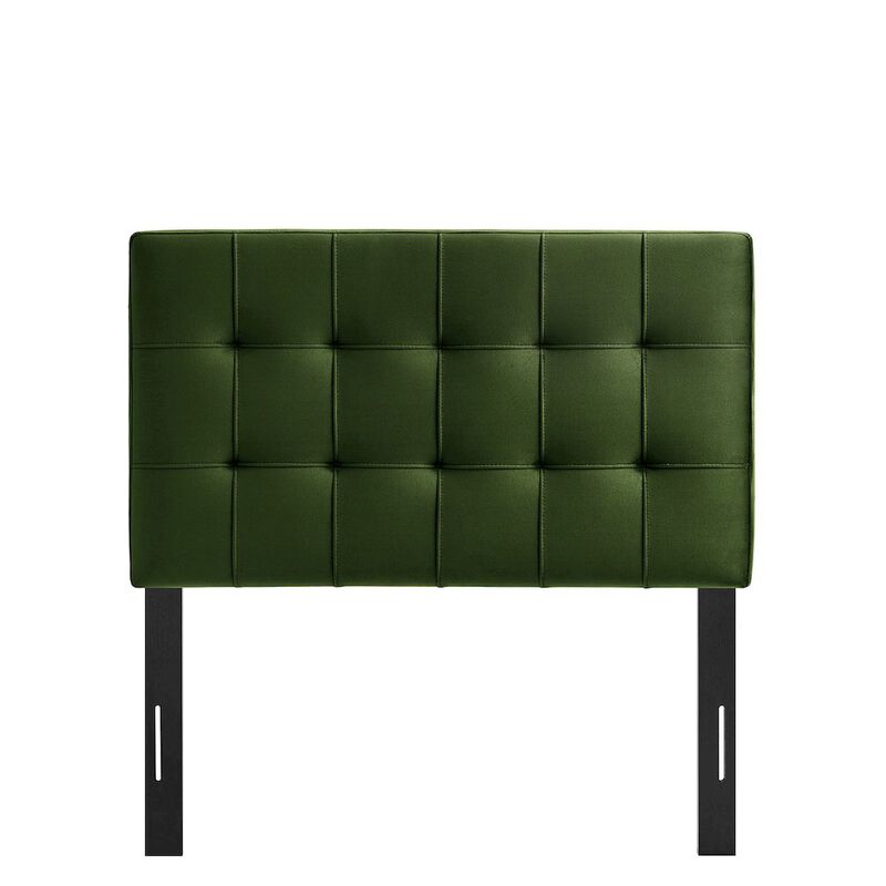 Lily Stain-Resistant Performance Velvet Twin Size Headboard image number 4