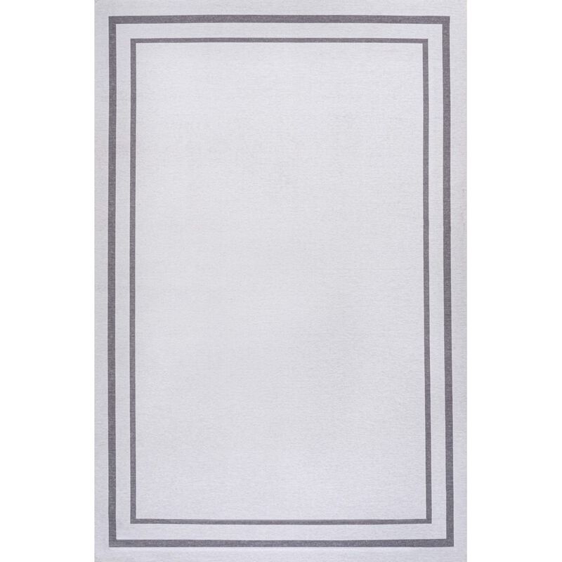 Sloane Classic 2-Stripe Border Washable Area Rug