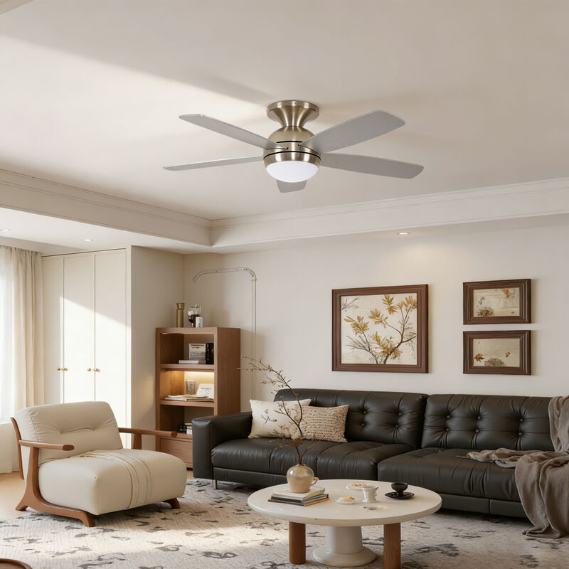 ELEMENT ACE 52 Inch 5 Blade Reversible Ceiling Fan With Dimmable LED Light Kit and Remote Control image number 3