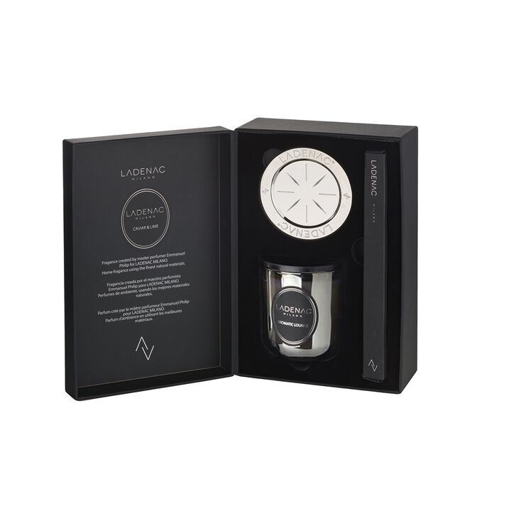 Candle in Jar URBAN SENSES 1.1 lb Grey Aromatic Lounce 4.72 x 6.5 x 10.83 in