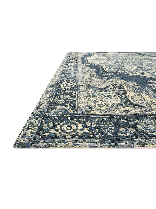 Mika MIK01 Dk Blue/Dk Blue 3'11" x 5'11" Rug