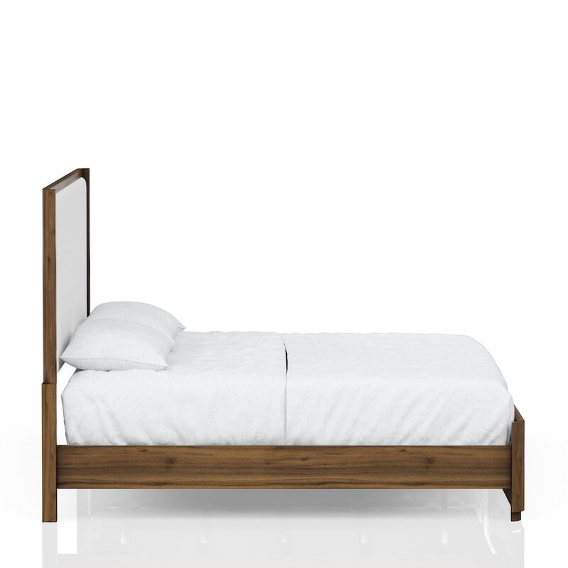 Summerfield Queen Upholstered Bed in Walnut Finish
