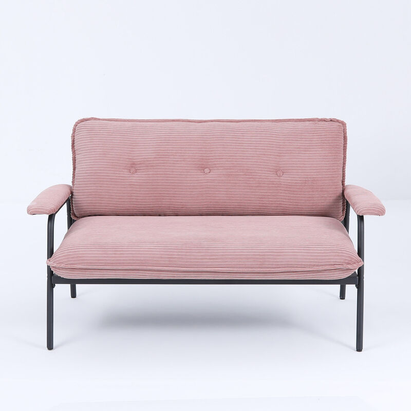 Merax Compact 2-Seater Retro-Modern Sofa image number 0