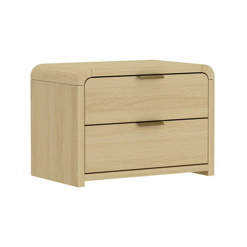 Grace Brown and Gold Nightstand
