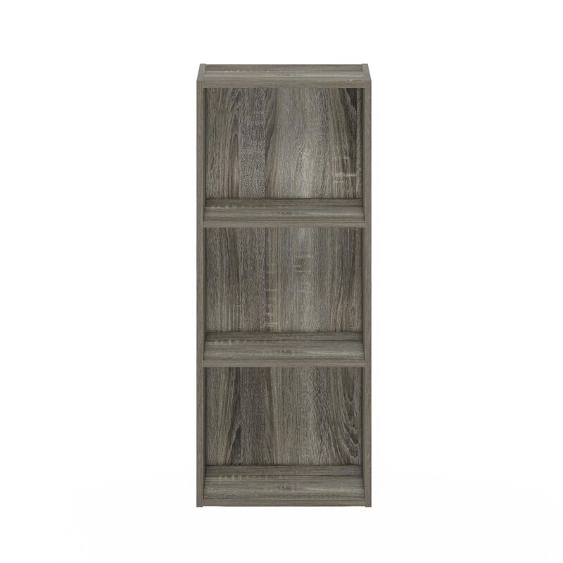 Furinno Luder 3-Tier Open Shelf Bookcase, French Oak