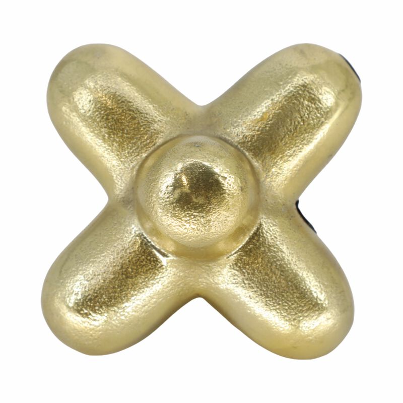 Metal 6" Geometric Orb, Gold image number 4