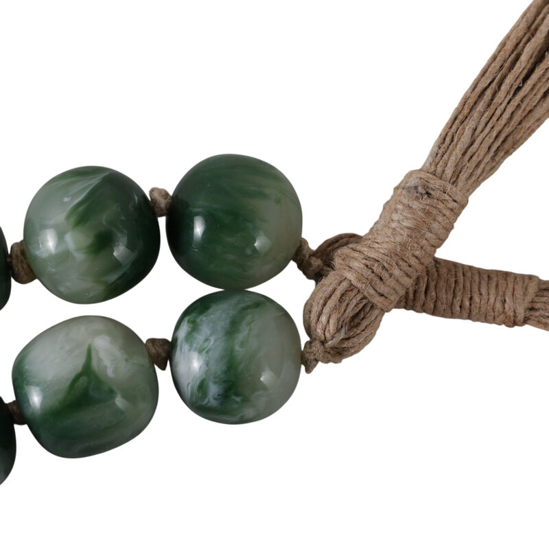 Resin, 36 X 1 Bead Garland, Green image number 5