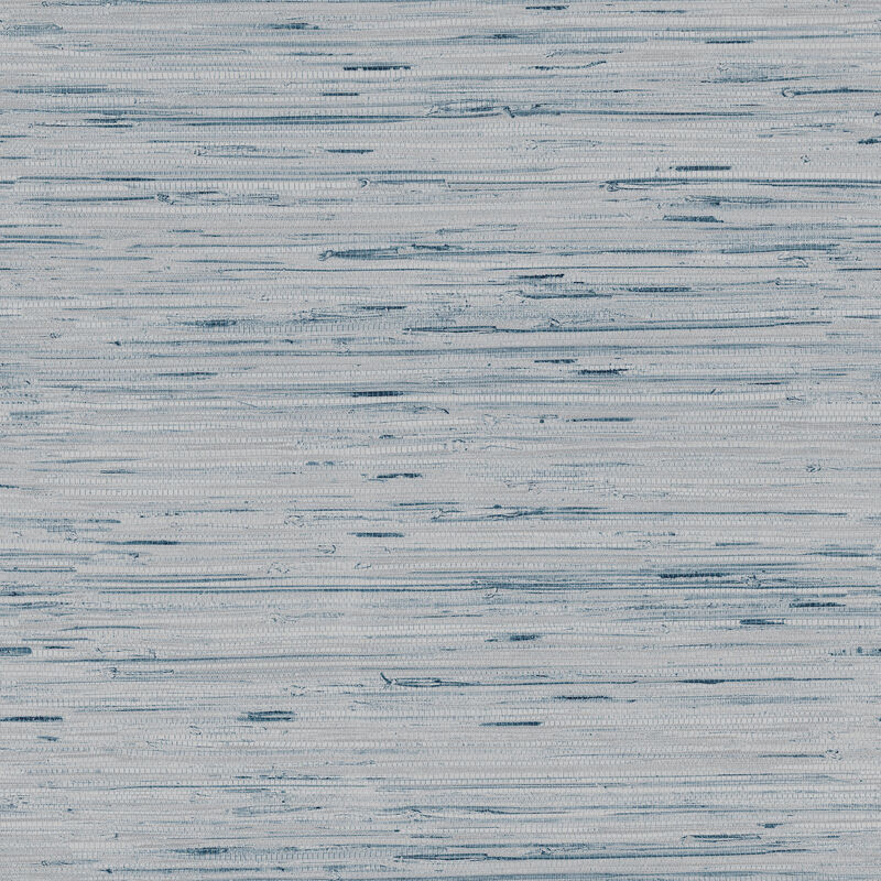 Lustrous Grasscloth Blue & Gold Wallpaper image number 0