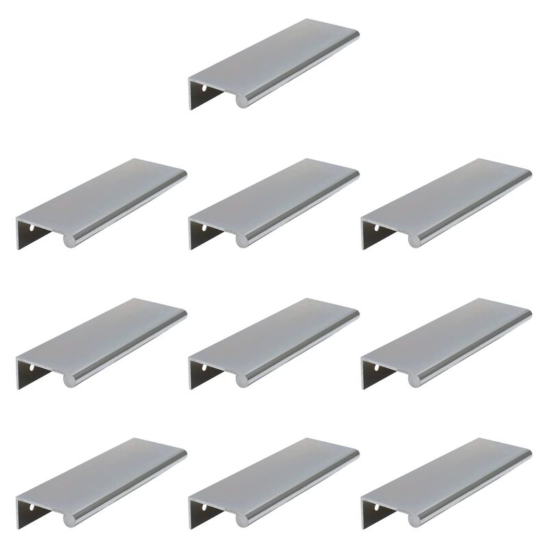 LC LICTOP 120mm/4.72"" Arc Modern Finger Pulls Rounded Edge Tab Pull Finger Drawer Pulls Cabinet Dresser Closet Door 96mm/3.78""