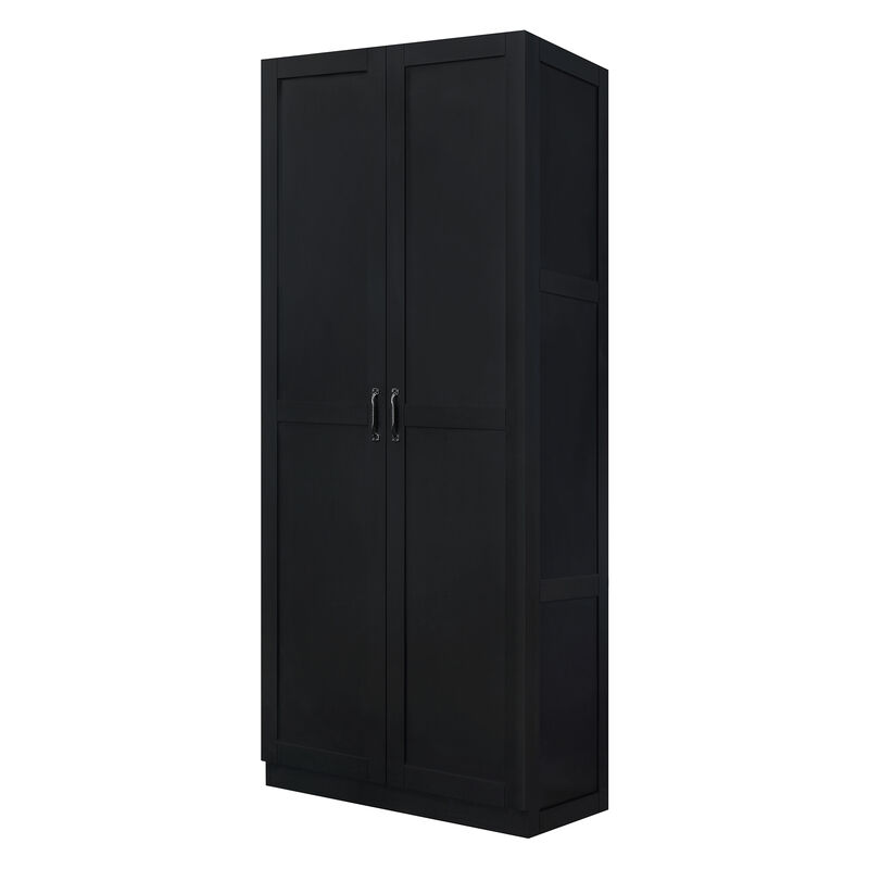 Hopkins Black Storage Closet (Set of 2)